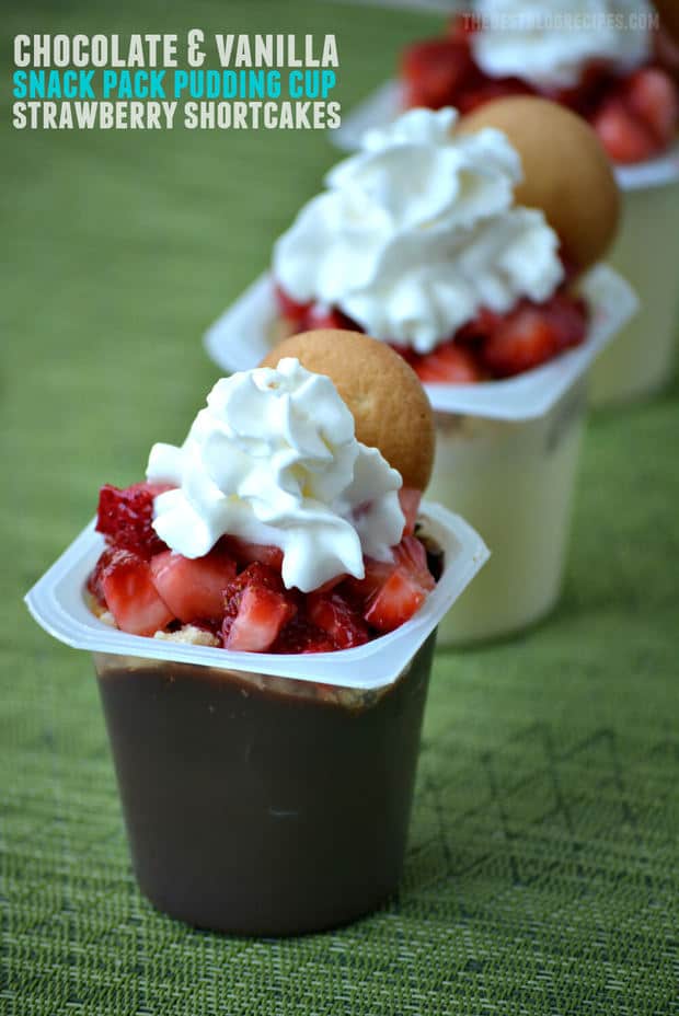 Individual Strawberry Shortcake Snack Pack Pudding Cups - The Best Blog ...