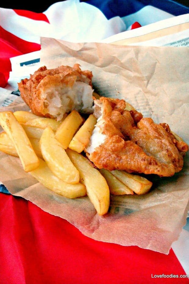 British Beer Battered Fish and Chips