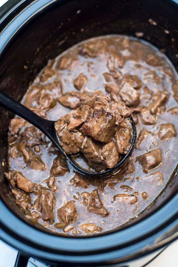 Slow Cooker Beef Tips with Gravy - The Best Blog Recipes