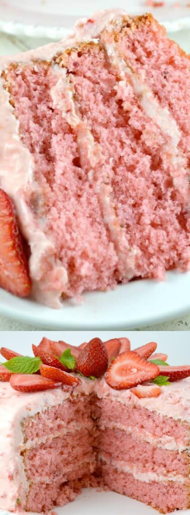 Strawberry Triple Layer Cake - The Best Blog Recipes