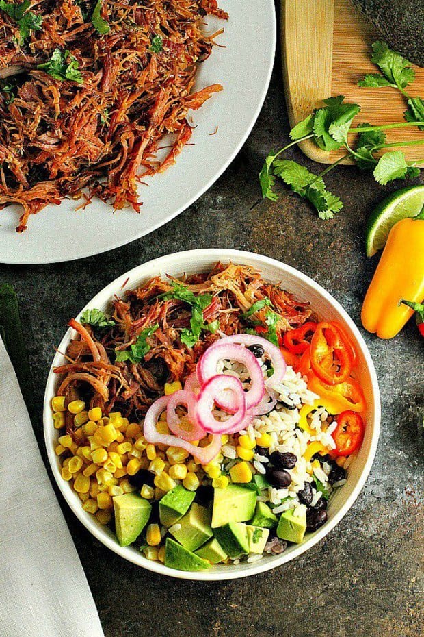 Pork Carnitas Burrito Bowls - The Best Blog Recipes