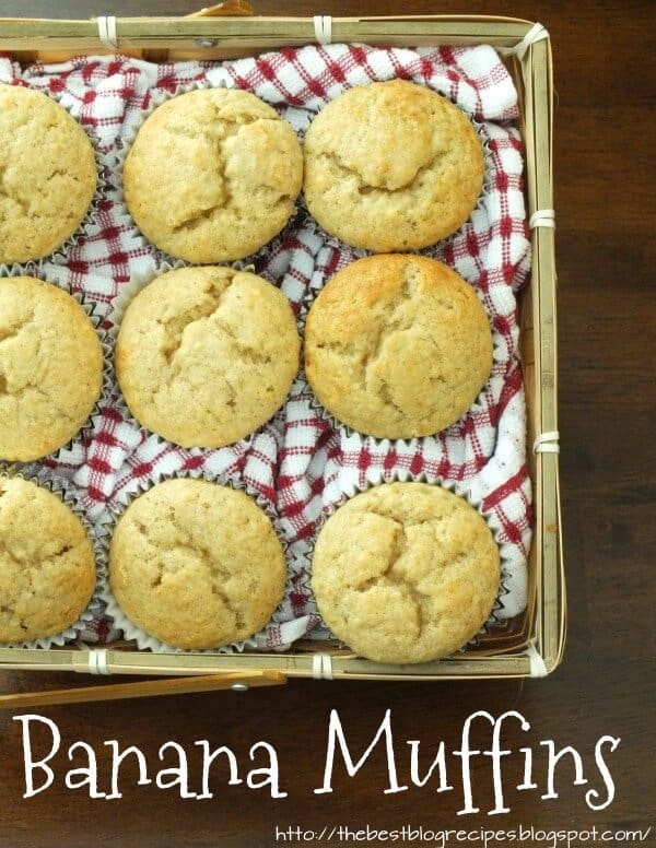 Banana Muffin's from {The Best Blog Recipes}