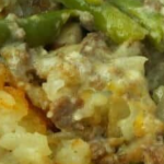 A close up of food, with Casserole