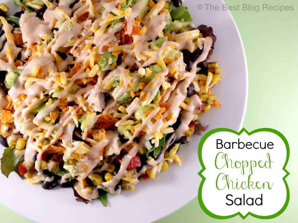 Barbecue Chopped Chicken Salad recipe from The Best Blog Recipes