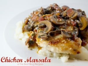 Chicken Marsala recipe from The Best Blog Recipes