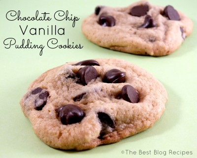 Chocolate Chip Vanilla Pudding Cookies recipe from The Best Blog Recipes