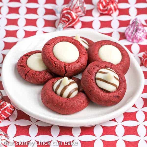 These Red Velvet Thumbprints are a fun Valentine’s Day treat.