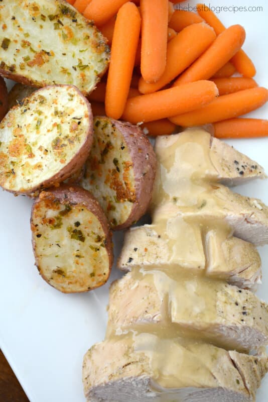 Tuscan Turkey Dinner for Two with Parmesan Roasted Red Potatoes!