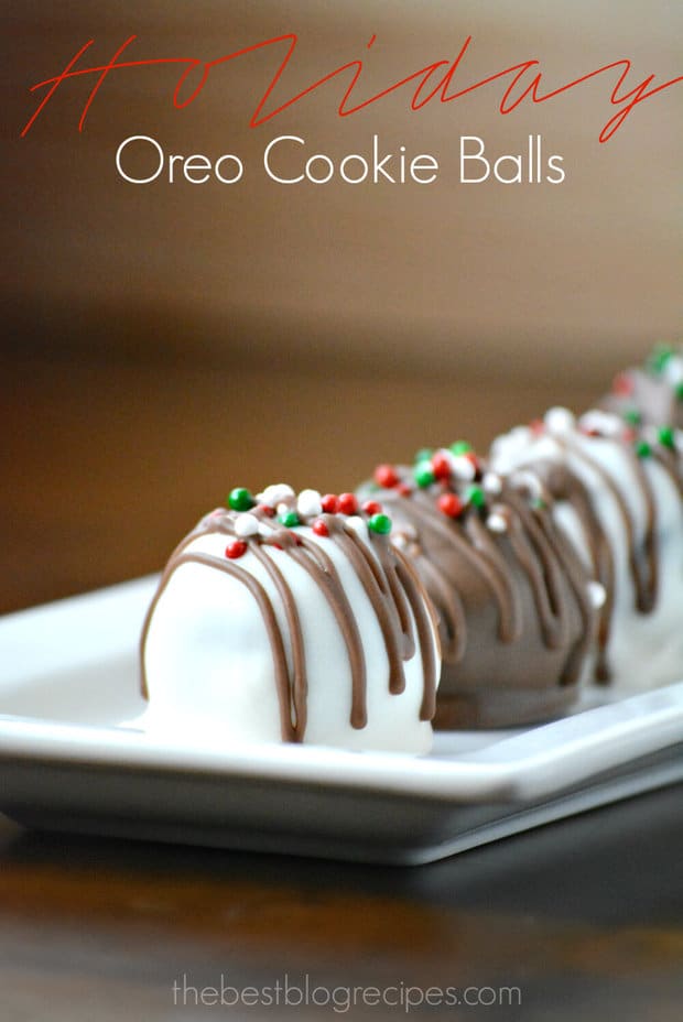 Holiday Oreo Cookie Balls are a fun way to serve up a treat for your friends and family! #OREOCookieBalls #ad #shop #cbias