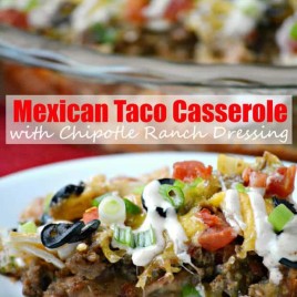 Mexican Taco Casserole recipe from thebestblogrecipes.com
