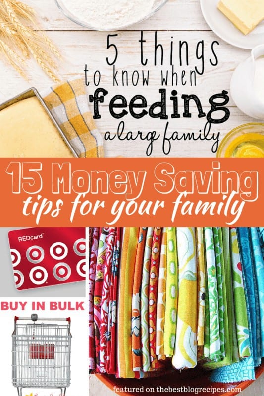 15 Money Saving Tips for your family from The Best Blog Recipes
