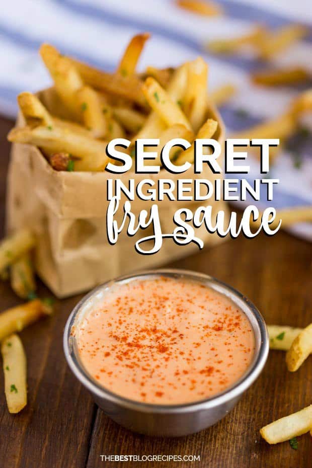 Recipe for fry sauce in serving dish