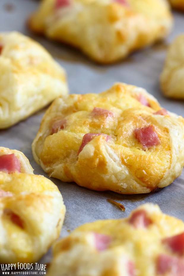 Ham and cheese jambon pastries are puff pastry pockets sold at deli counters all over Ireland. They are perfect for breakfast on the go or as a snack.