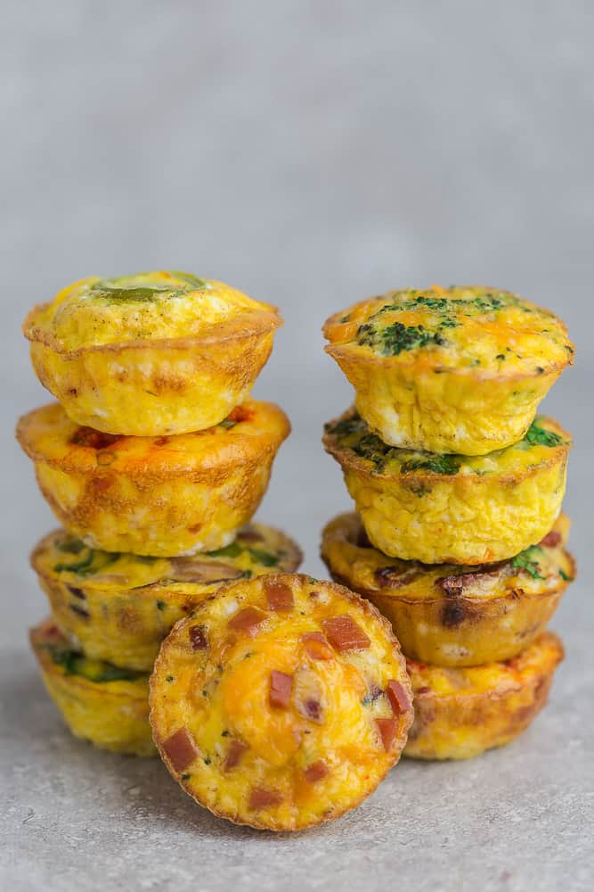Ham and Cheese Egg Muffins are quick, simple and the perfect grab and go breakfast for busy mornings. Best of all, they are low in carbs, keto friendly and packed with protein.