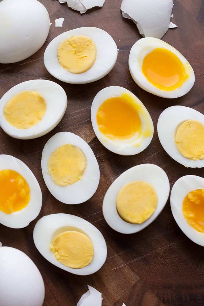  Instant Pot Boiled  Eggs – Hard and Soft – pressure cooker or stove-top – how to make perfectly cooked eggs.Best of all, they are so easy to peel! Great for breakfast and Easter eggs!