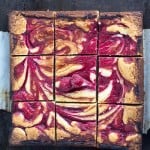 How could anyone say no to this dessert?! These Raspberry Swirled White Chocolate Blondies are absolutely gorgeous and yummy with a fresh raspberry swirl on top! | The Best Blog Recipes Contributor