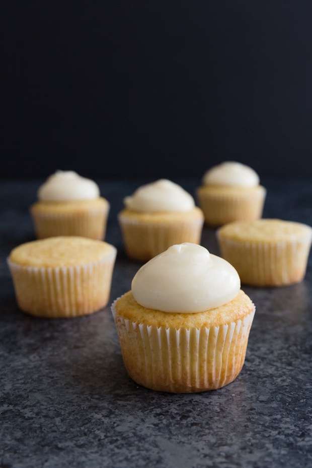 Perfectly balance Lemon Cream Cheese Frosting. It’s silky, slightly tart, and a little sweet. Everything you’d expect with cream cheese and lemon flavored frosting!