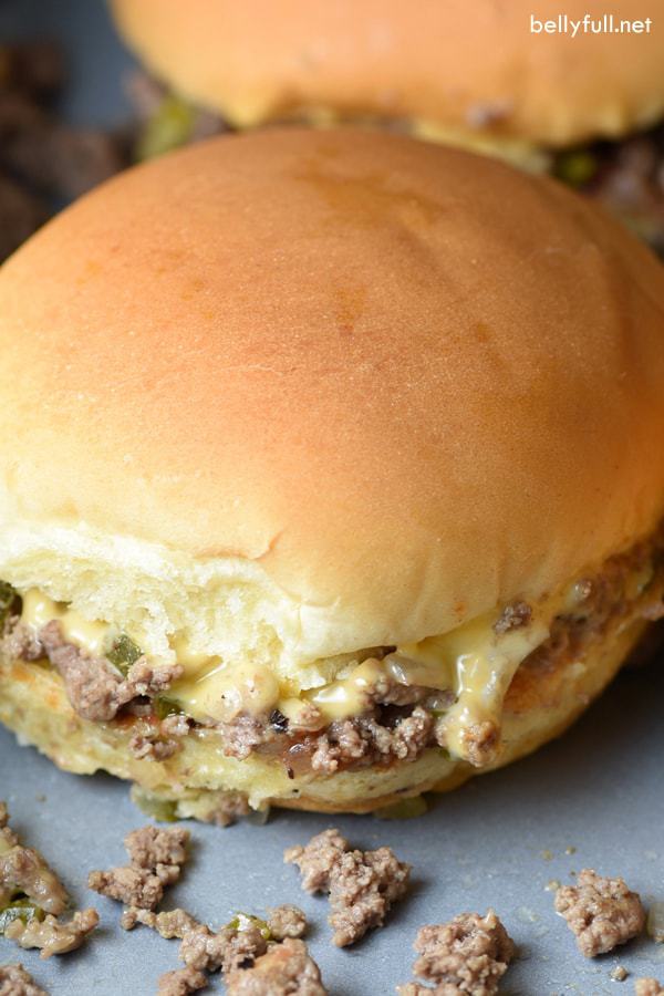 These Chopped Cheeseburger Sliders are a cross between a sloppy joe and a McDonald’s Big Mac. They’re super easy, delicious, and quite awesome!