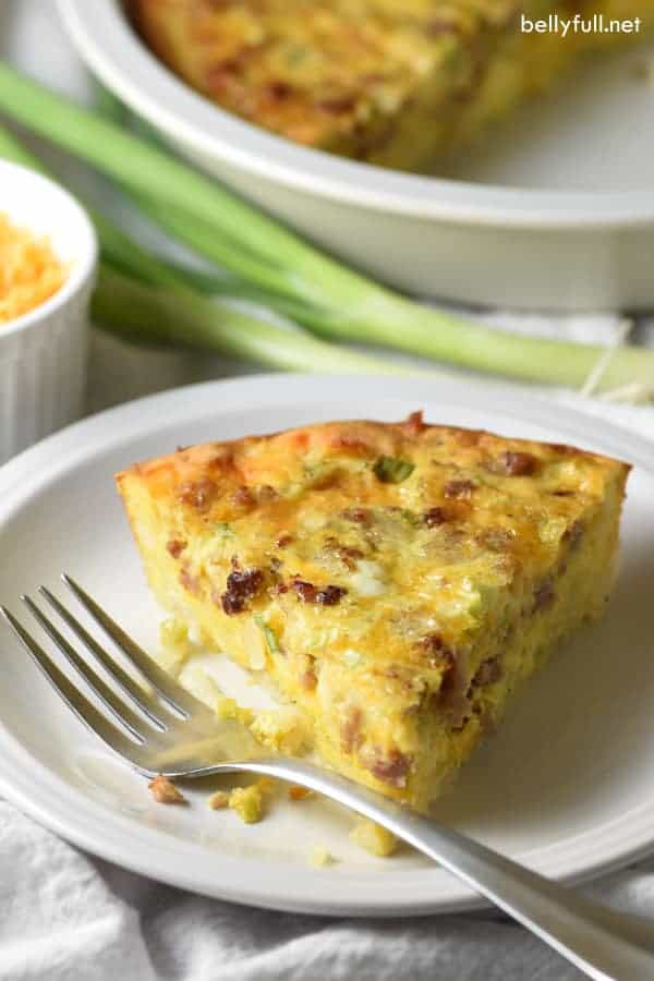 Hash Brown-Crusted Quiche with Sausage – take quiche up a notch by adding a crispy hash brown crust and flavorful sausage. Super easy and perfect for breakfast, brunch, or even dinner!