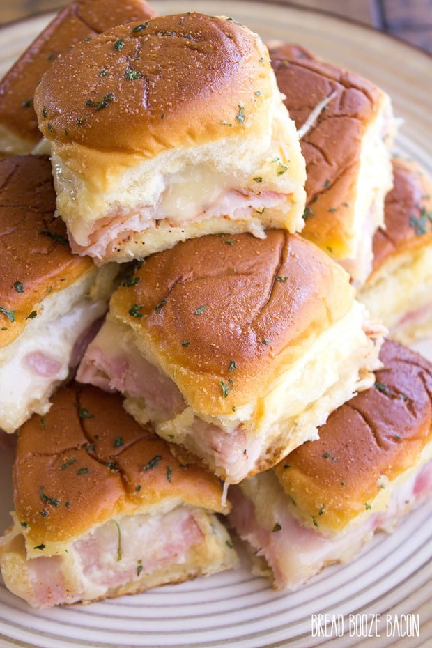 Ham & Turkey Club Sliders are an easy appetizer that’s totally addicting and perfect for game day!.