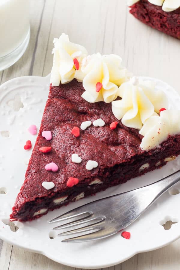 Red Velvet Cookie Cake -- Part of the Valentines Day Dessert