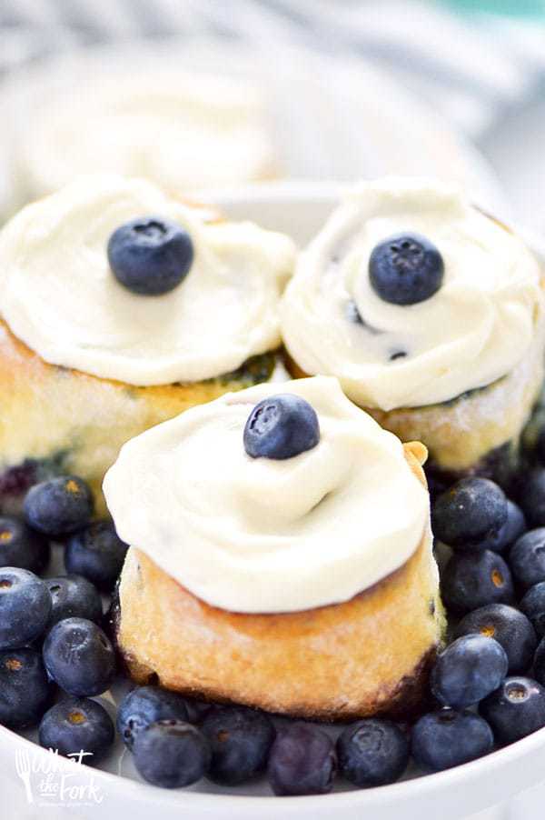 These Gluten Free Blueberry Sweet Rolls are perfect for Spring brunch. They’re easy to make and come together quickly! Don’t skip the cream cheese icing!