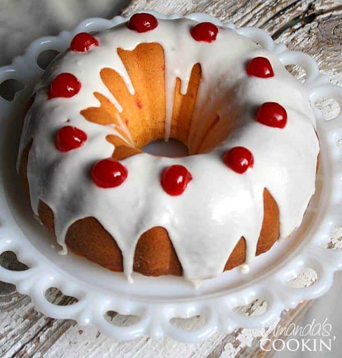 Maraschino Cherry Bundt Cake