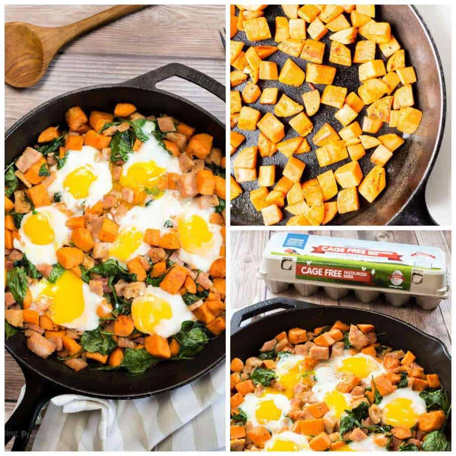 Spinach and Ham Sweet Potato Hash - The Best Blog Recipes
