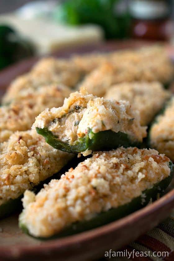Baked Jalapeño Poppers – The perfect game day appetizer made easier and a little lighter!