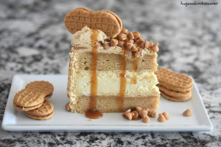 If you love peanut butter then you simply have to make this Peanut Butter Cheesecake Layer Cake.  It feeds a crowd so think of it for your next occasion.