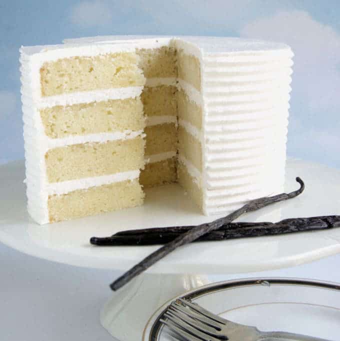 This is the quintessential vanilla layer cake, only better than ever. There are a few special touches that make this cake the best vanilla cake you’ll ever taste.