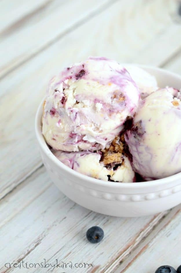Lemon Blueberry Cheesecake Ice Cream – words can’t even begin to describe how luscious this homemade ice cream is. It’s a must try recipe!