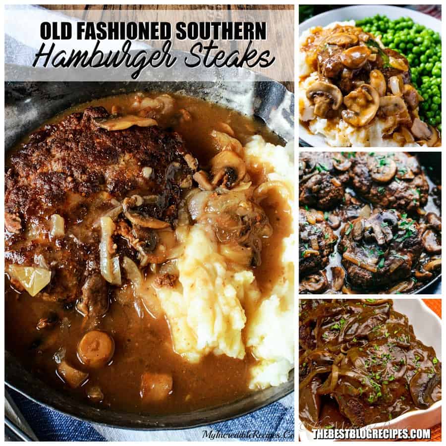 Old Fashioned Southern Hamburger Steaks