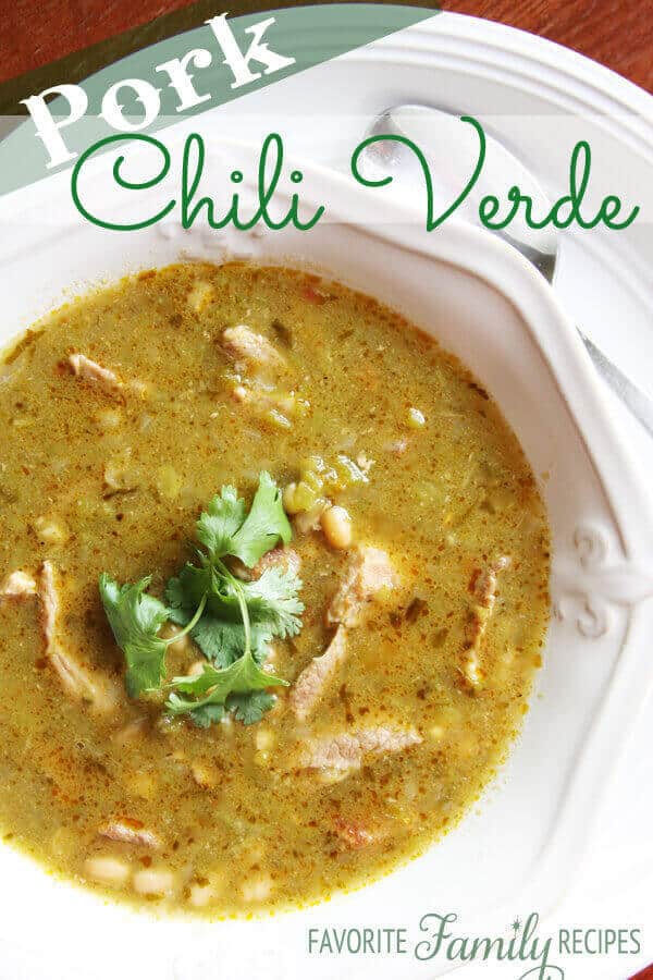 This Pork Chili Verde is AWARD-WINNING! Literally. Tender pork in a tasty, savory green chili sauce will win over even the toughest of judges.