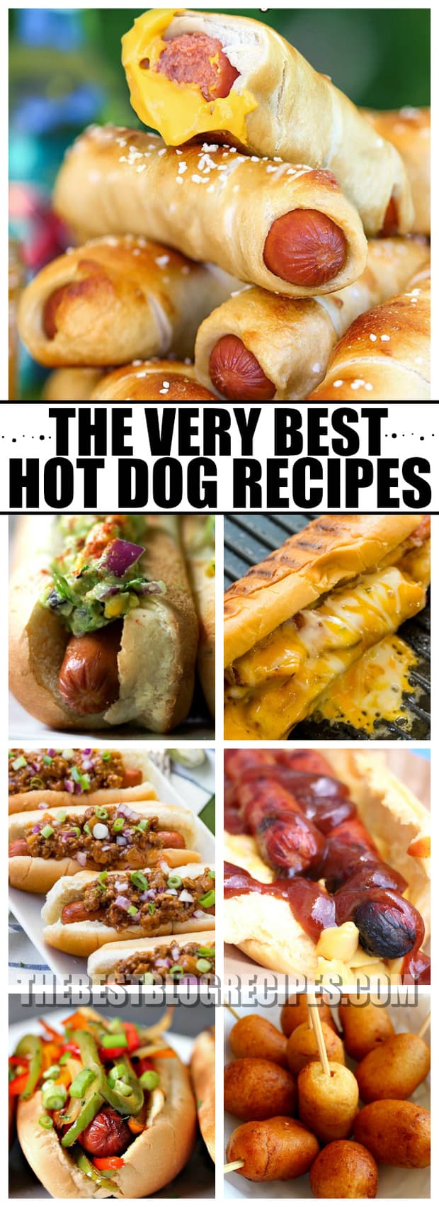 Who doesn't love hot dogs? They are an American classic, which is why we are sharing with you The Best Hot Dog Recipes! These recipes are perfect for a BBQ, weeknight dinner, or game day meal! You won't be able to get enough!