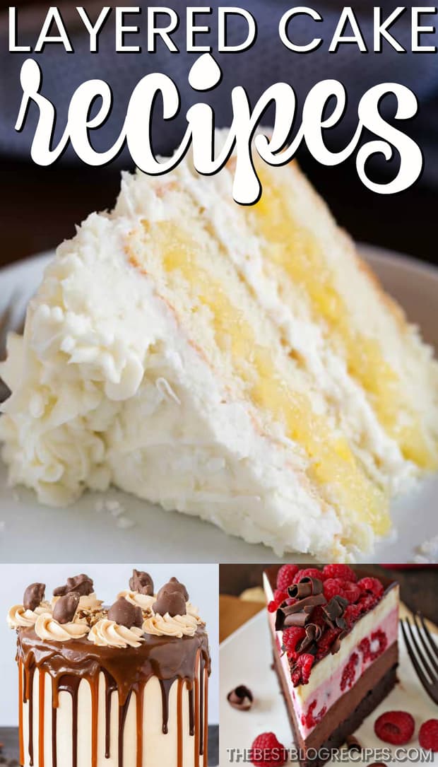 Easy Layer Cake Recipes are the way to go when you need a sweet and beautiful dessert. Not only is the flavor of these cakes amazing, but they are absolutely stunning to look at! Each of these cakes are showstoppers!