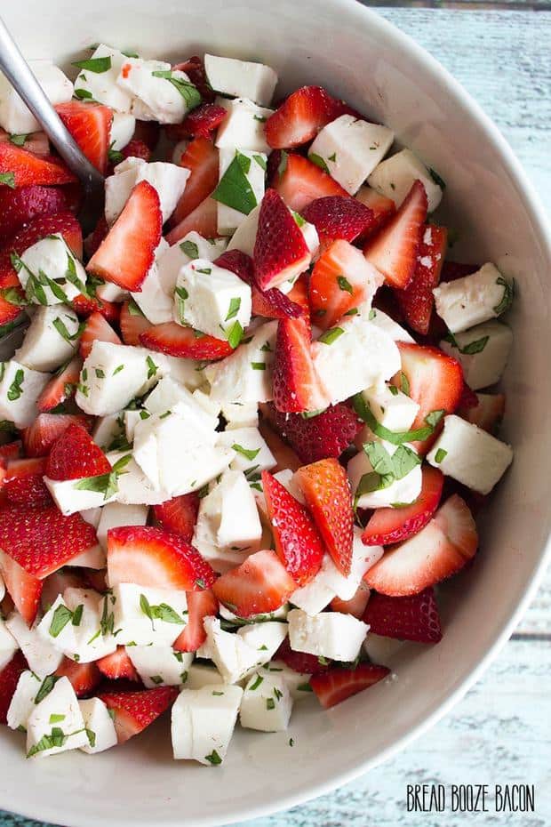 This Strawberry Caprese Salad will make you forget all about tomatoes!