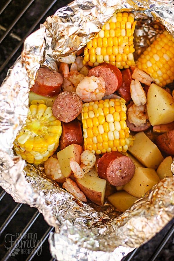 We love grilling up Cajun Style Grill Foil Packets. We can’t get enough of the Cajun flavors with the grilled corn and sausage and shrimp, and there is NO MESS!!