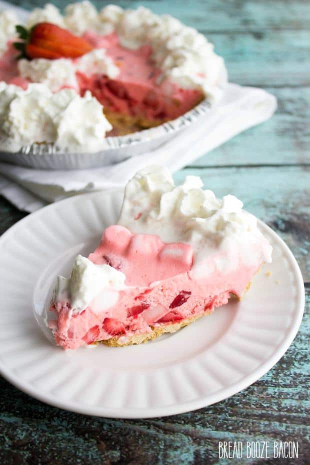 Strawberry Fluff Pie is a strawberry flavor explosion everyone loves! This easy no-bake summer dessert is made ahead of time and a fun way to end a meal!