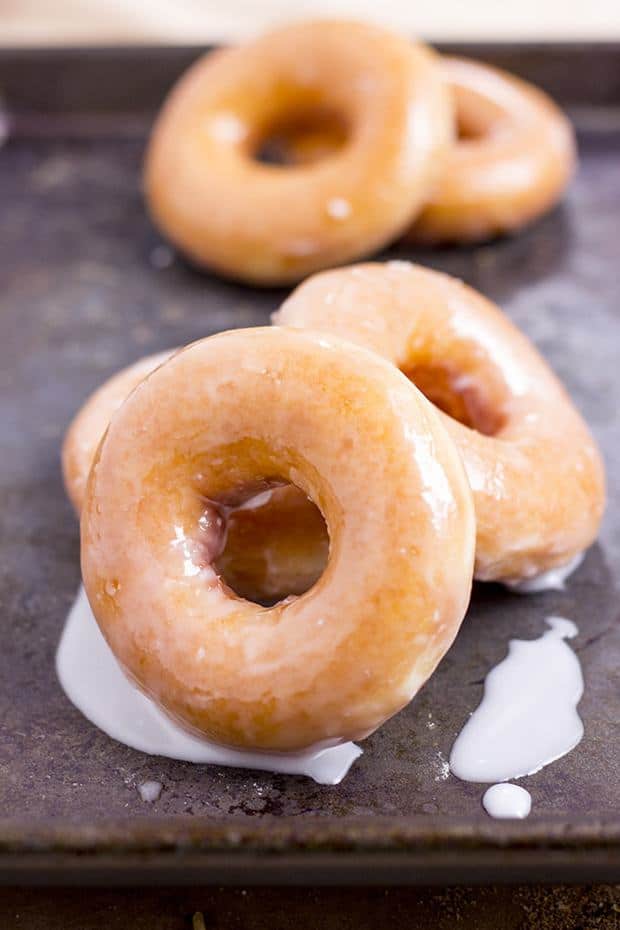 The Original Krispy Kreme Glazed Doughnuts Copycat! Now you can make them at home and eat them fresh!