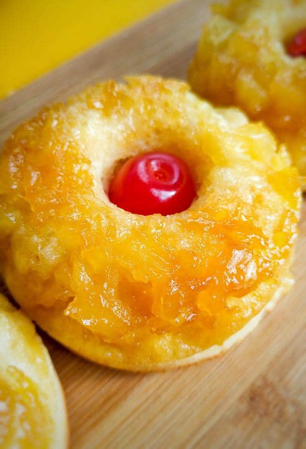 How amazing do these Pineapple Upside Down Donuts look?