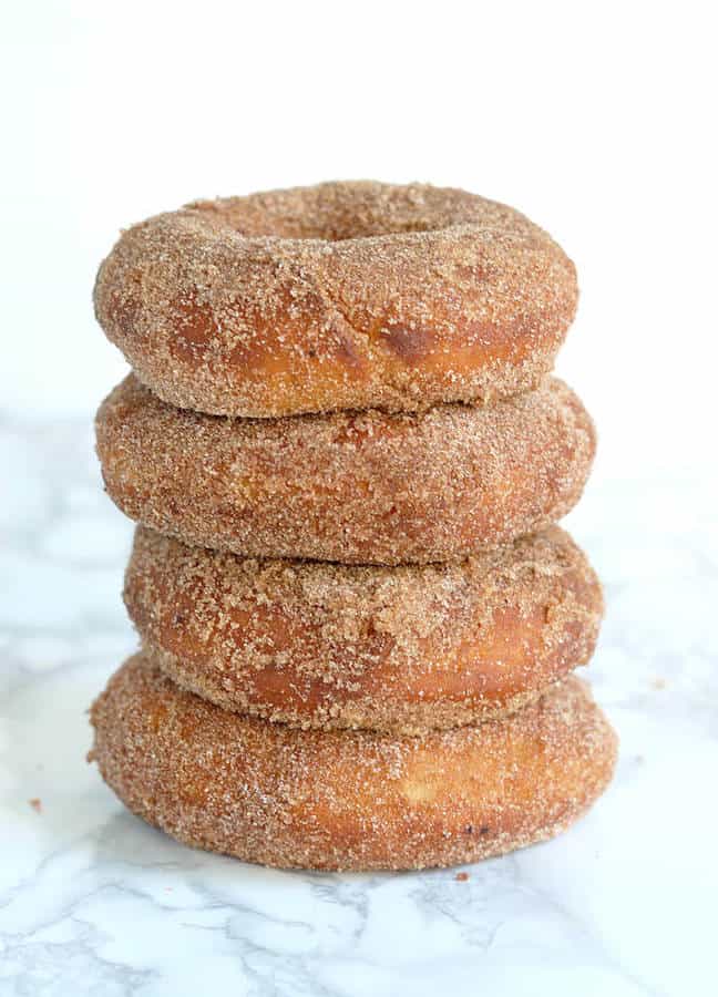 These are true Sourdough Donuts, made without any commercial yeast. A slow fermentation gives these donuts a spectacular flavor and texture. They’re like no donuts you’ve ever tasted.