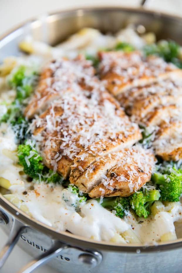 A popular restaurant dish, this Cajun Chicken Alfredo is updated with broccoli, homemade cajun seasoning, and the creamiest, cheesiest Alfredo sauce!