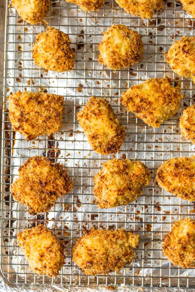 Baked Parmesan Chicken Nuggets -- Part of The Best Parmesan Recipes