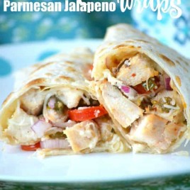 Italian Grilled Chicken Parmesan Jalapeno Wraps
