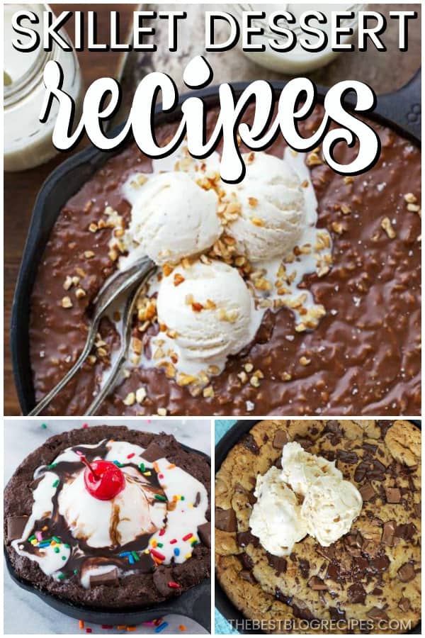 Easy Skillet Dessert Recipes are about to change your life. Trust me when I tell you that you are about to have some new favorite treats!
