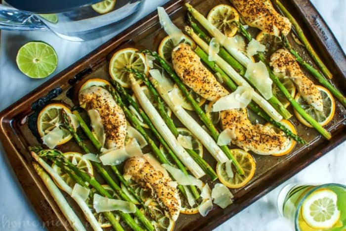 SHEET PAN LEMON CHICKEN AND ASPARAGUS -- PART OF OUR 20 MUST MAKE LEMON CHICKEN RECIPES