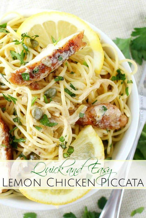 No need to go to a restaurant for great chicken piccata, it’s easy to make at home, in just 30 minutes! This version uses bright lemon flavor to really accentuate the light and fresh qualities of the meal. Soon to be your family’s favorite!