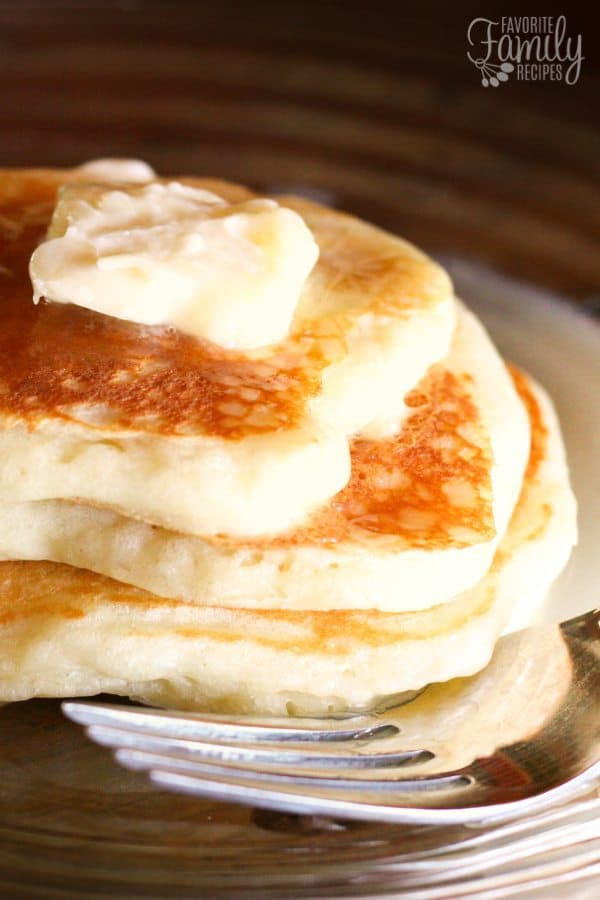 Nicea’s Yogurt Pancakes with Homemade Syrup are the best pancakes ever! The yogurt in the pancakes and in the syrup gives both a rich texture and flavor.