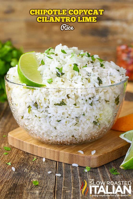 Chipotle Copycat Cilantro Lime Rice - The Best Blog Recipes